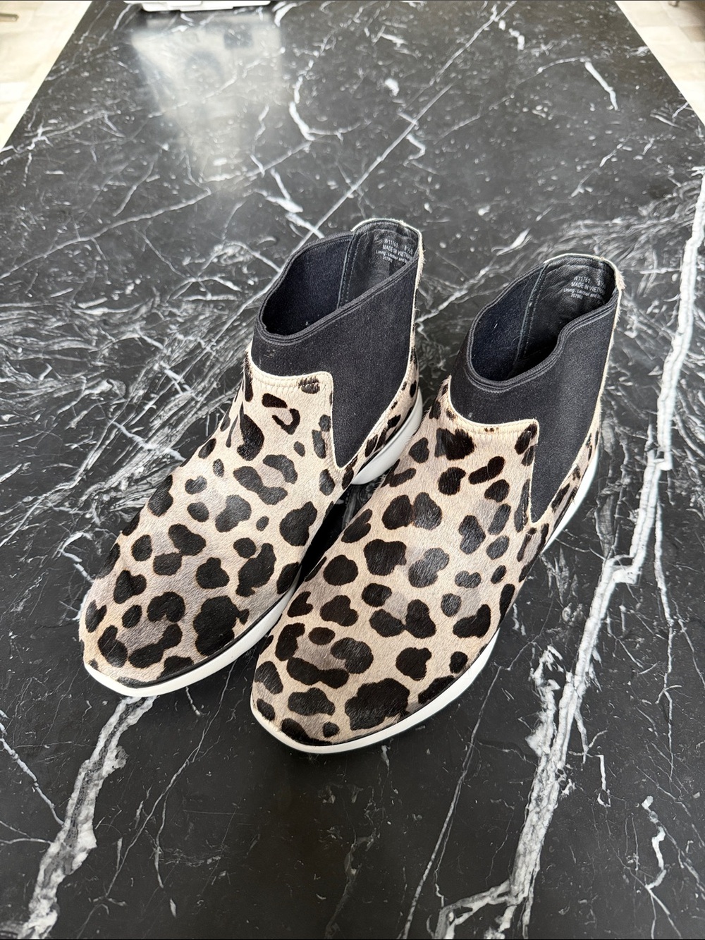 Cole Haan - Leopard Print Slip-On Ankle Sneakers